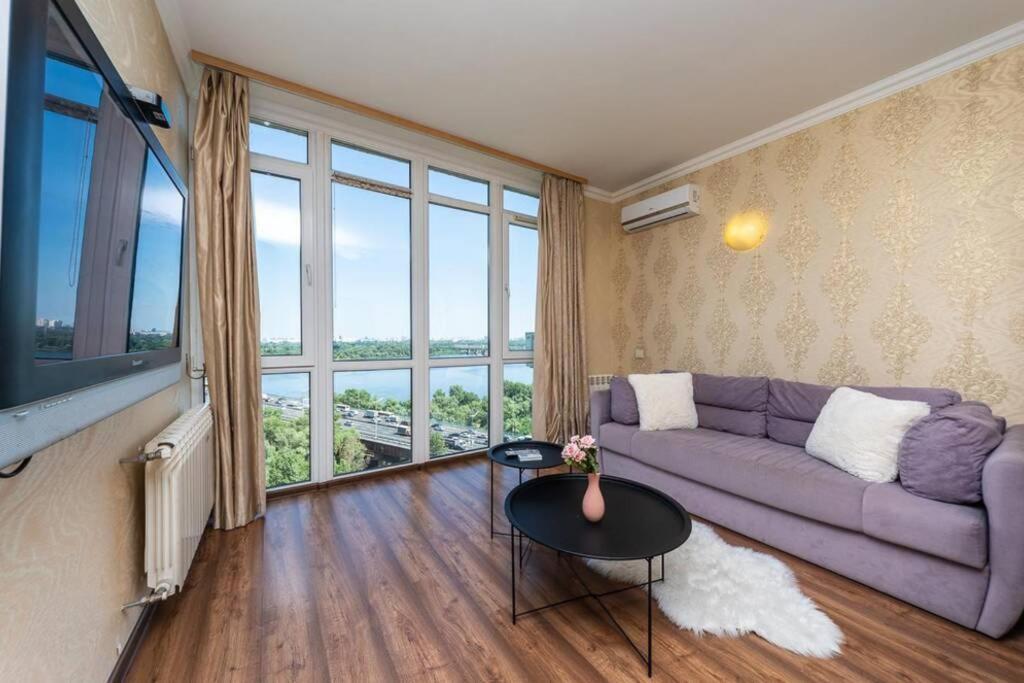 Apartments With Crazy Panoramic View Of The Dniepr Kiev Eksteriør bilde